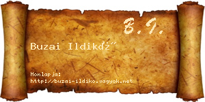 Buzai Ildikó névjegykártya